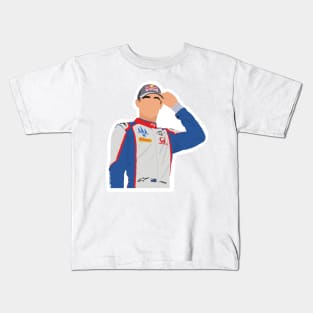 Jak Crawford driving for Trident Formula 3 2021 Kids T-Shirt